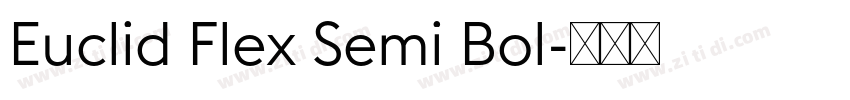 Euclid Flex Semi Bol字体转换